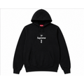 Supreme Lightweight Logo hoodie Gray Red Oversized for Trend Styling