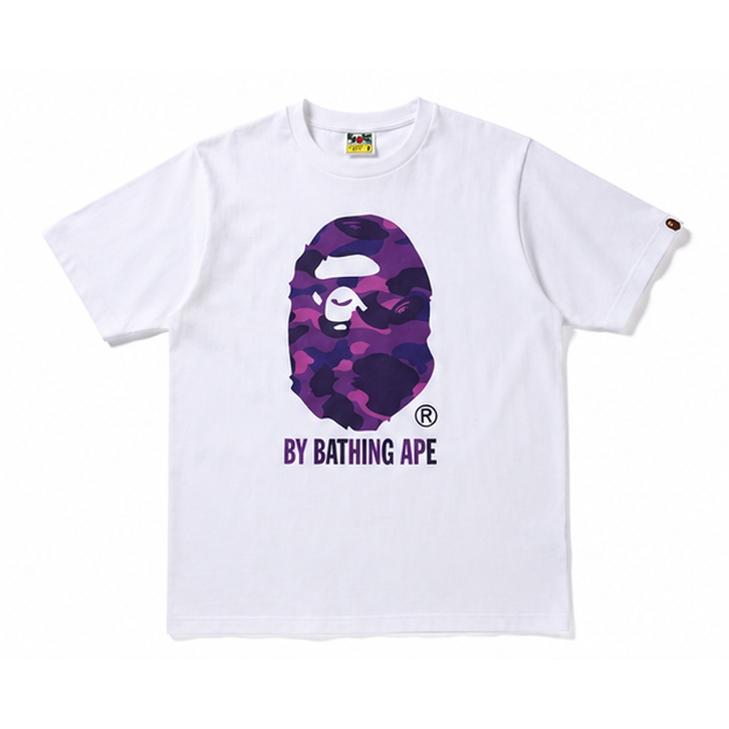 Bape camouflage style white T-shirt