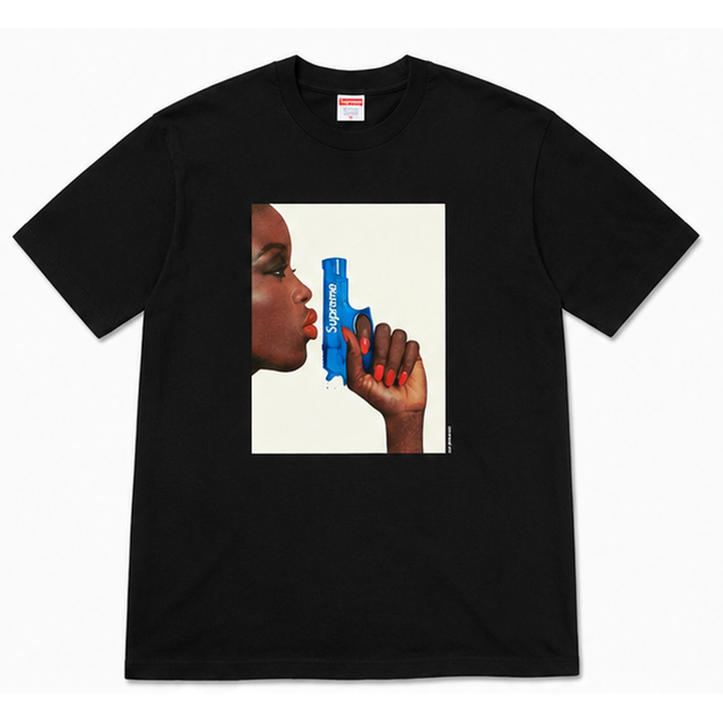 Supreme Pistol Print Black T-shirt