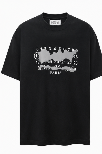 Maison Margiela Digital High Street Black T-shirt