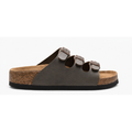 BIRKENSTOCK Three-Buckle Casual Grey Slides