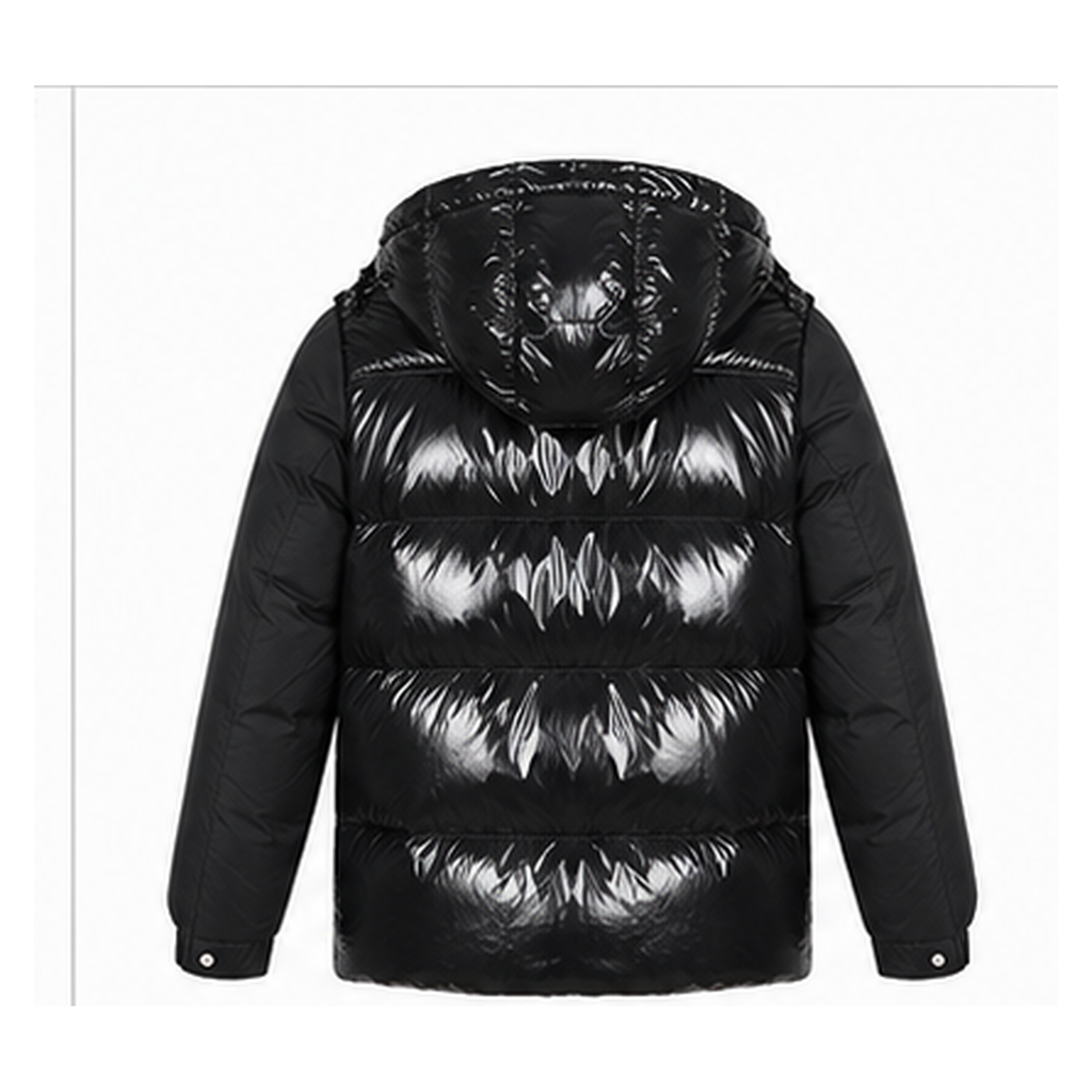 Moncler Glossy and Trendy Black Down Jacket