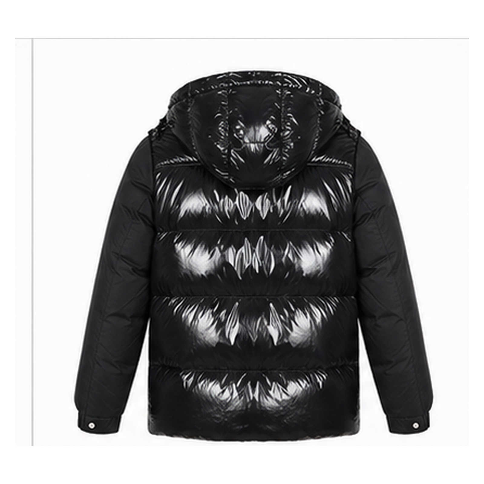 Moncler Glossy and Trendy Black Down Jacket
