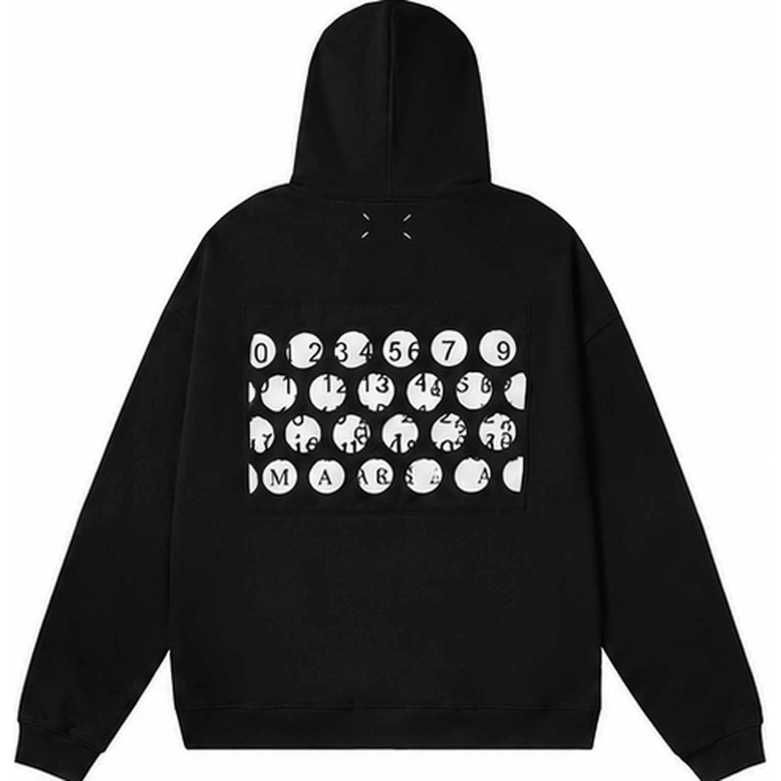 Maison Margiela Daily Logo hoodie Black Pullover Small for City Outfits