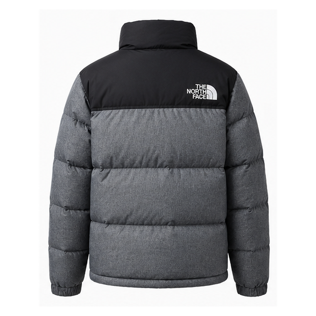 The North Face classic grey-black down jacket