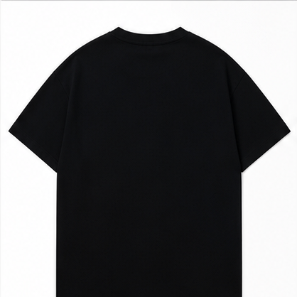 Moncler Letter Print Streetwear Style Black Short-sleeve T-shirt