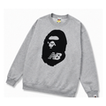 Bape Ape Head Grey Sweatshirt