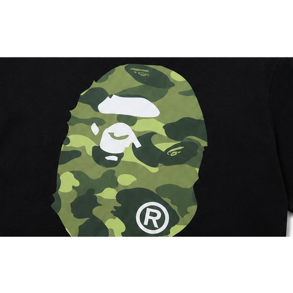Bape camouflage style black T-shirt