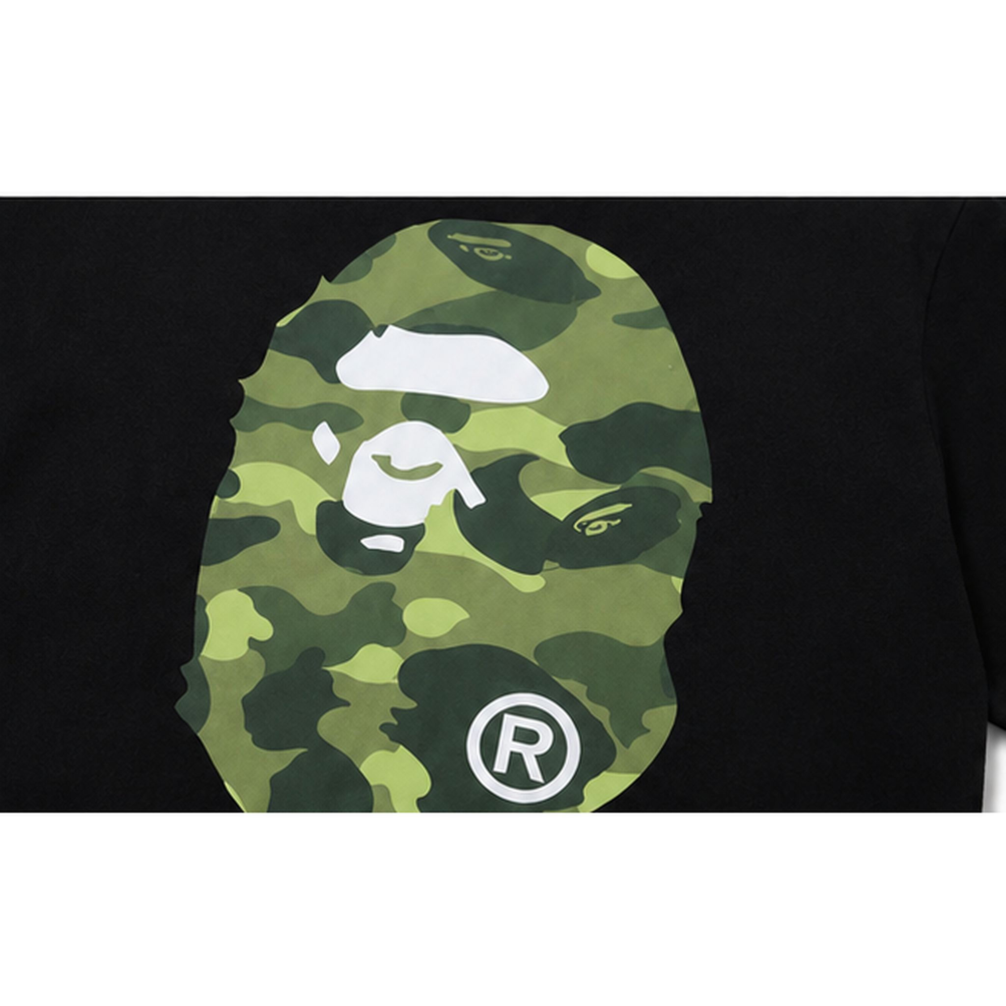Bape camouflage style black T-shirt