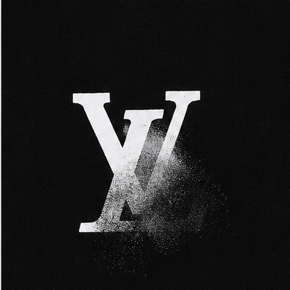 Louis Vuitton Printed Cool Style Black Short-sleeve T-shirt