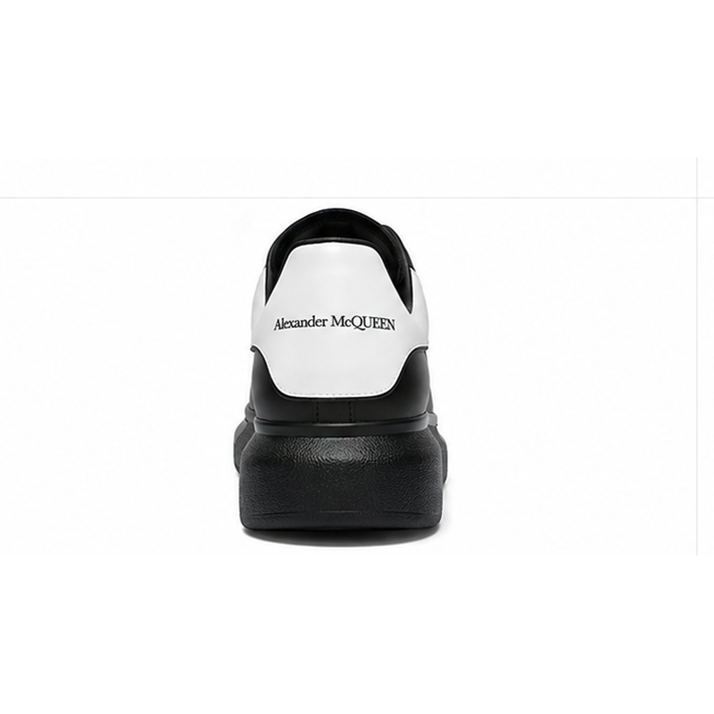 McQueen thick-soled black and white casual shoes