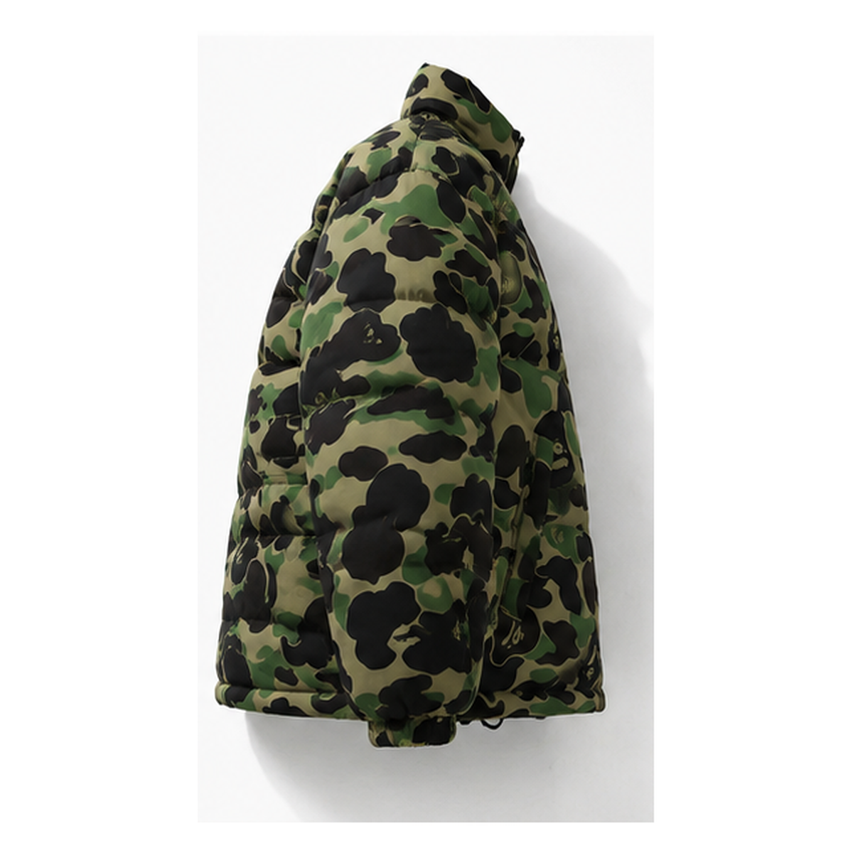 Bape camouflage-style down jacket