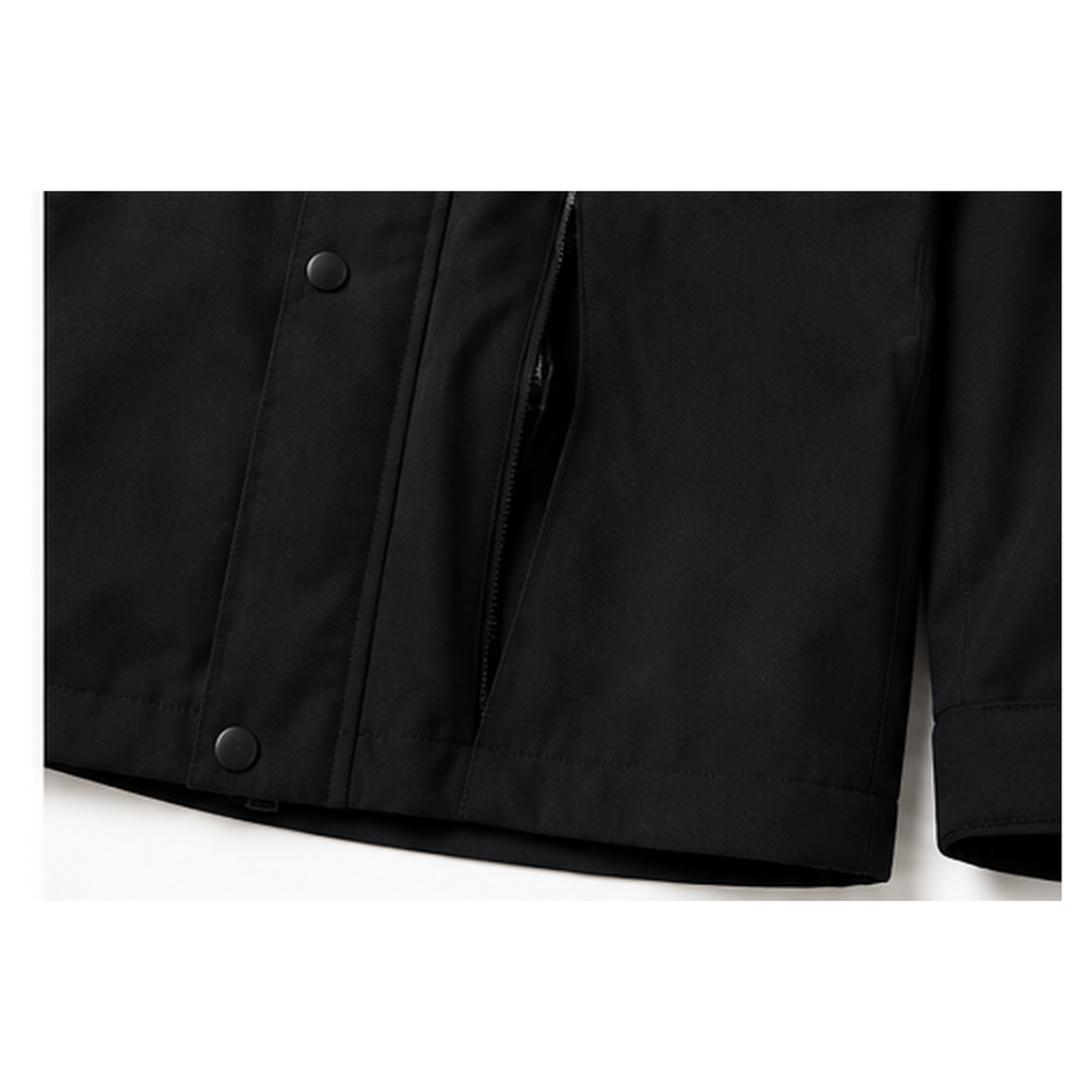 The North Face outdoor-style black coat