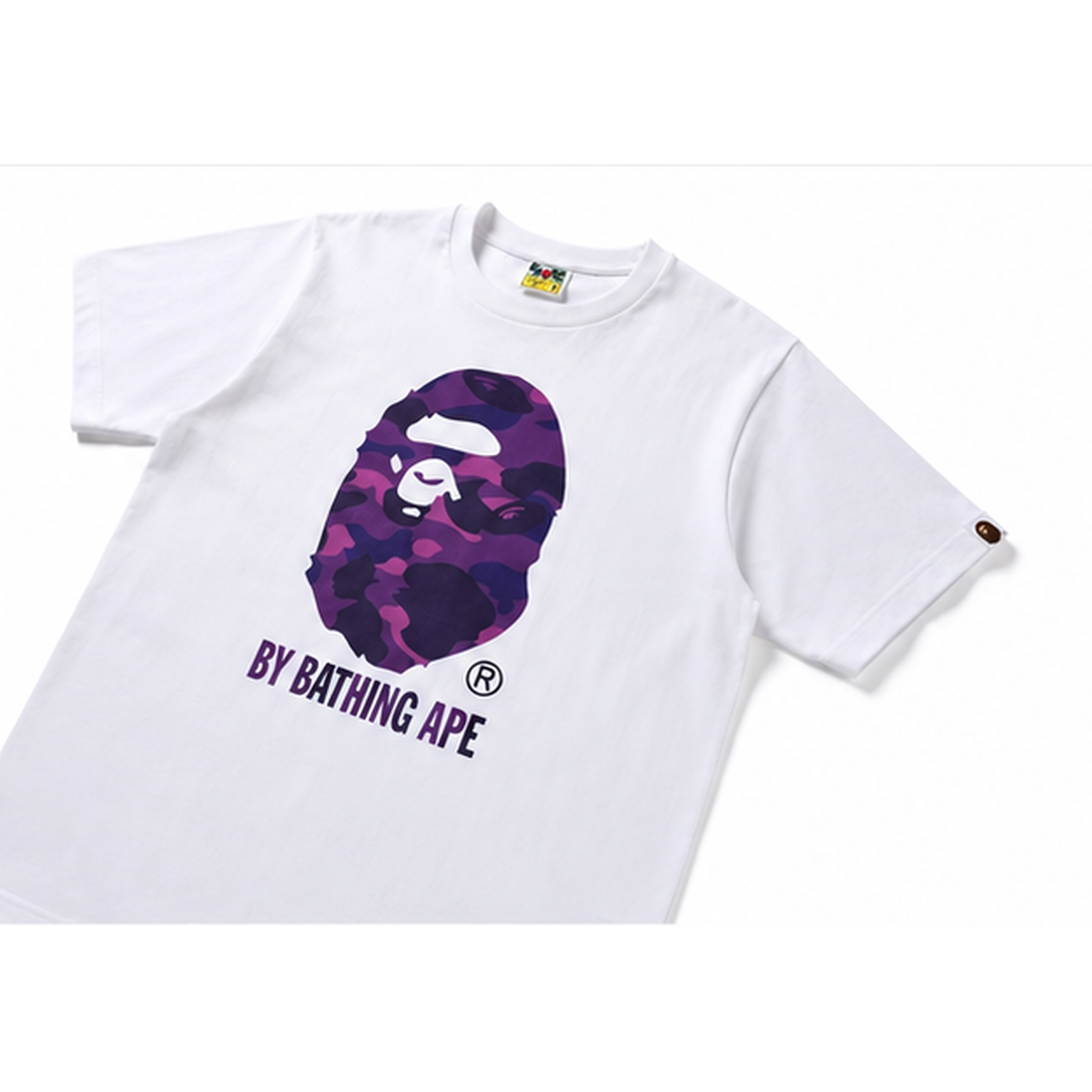 Bape camouflage style white T-shirt