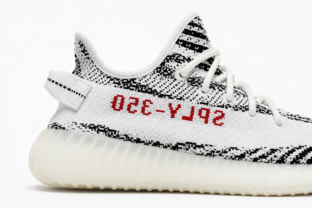 Yeezy 350 Black and White Fashion Running Shoes