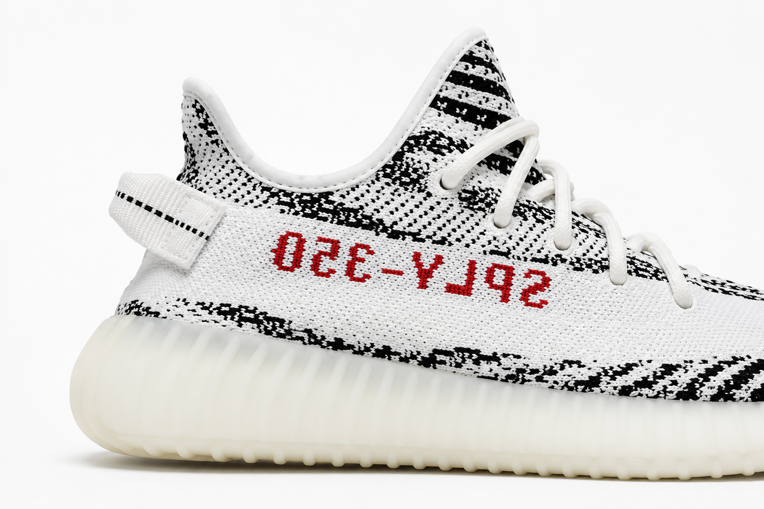 Yeezy 350 Black and White Fashion Running Shoes