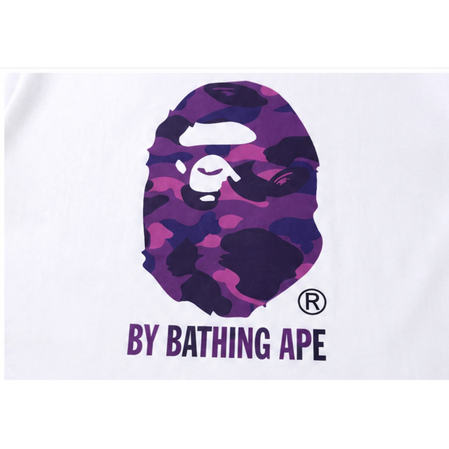 Bape camouflage style white T-shirt