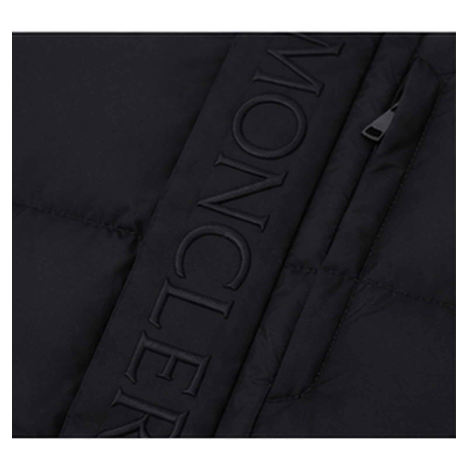 Moncler black minimalist style down jacket
