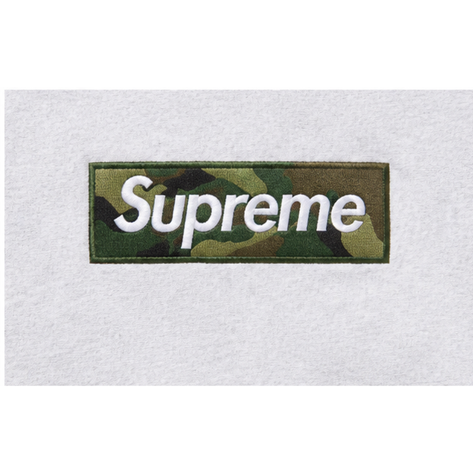 Supreme Patterned Logo hoodie Gray Red Oversized with Polished Detail