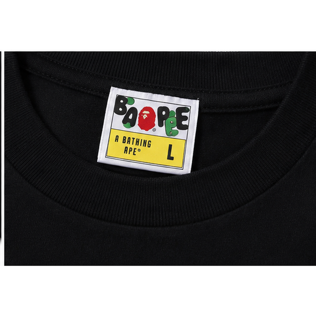 Bape camouflage style black T-shirt