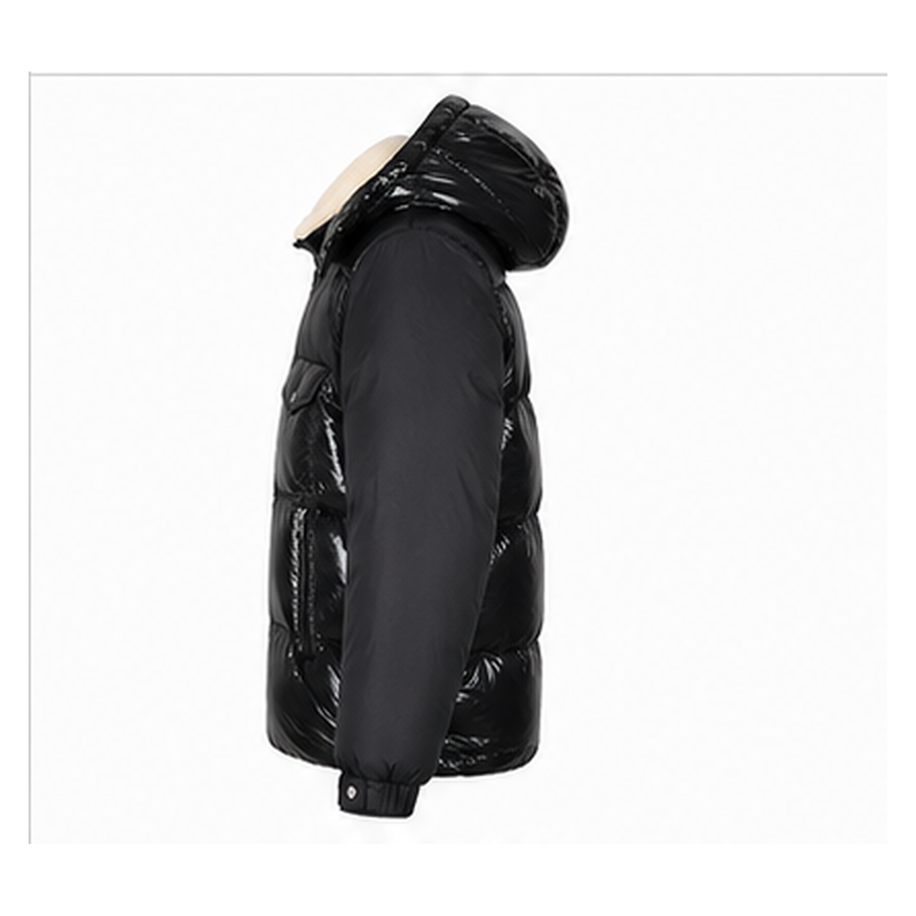 Moncler Glossy and Trendy Black Down Jacket