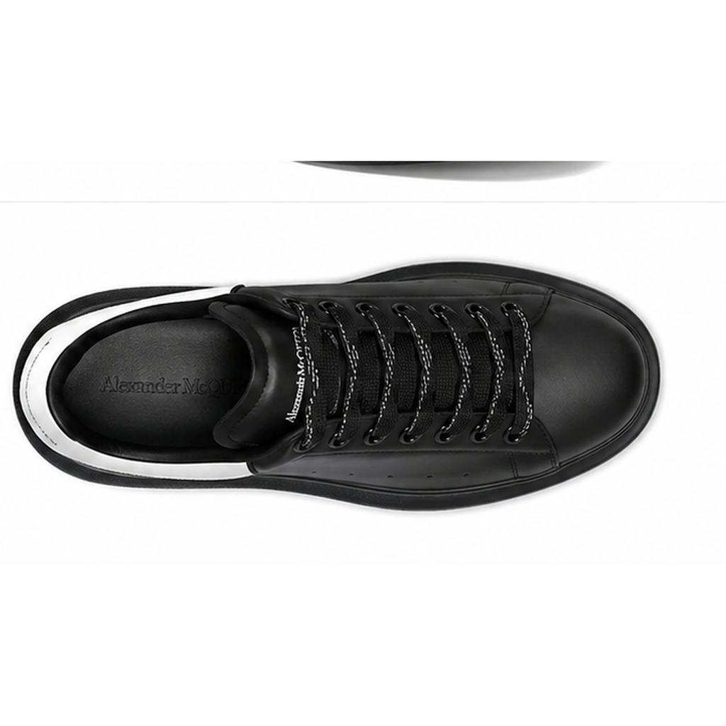 McQueen thick-soled black and white casual shoes