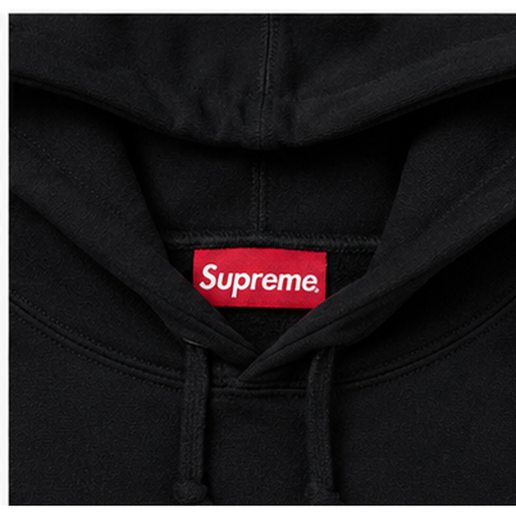 Supreme Lightweight Logo hoodie Gray Red Oversized for Trend Styling