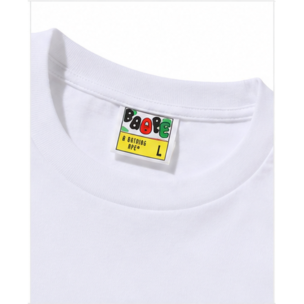 Bape Ape Camouflage Style White T-shirt