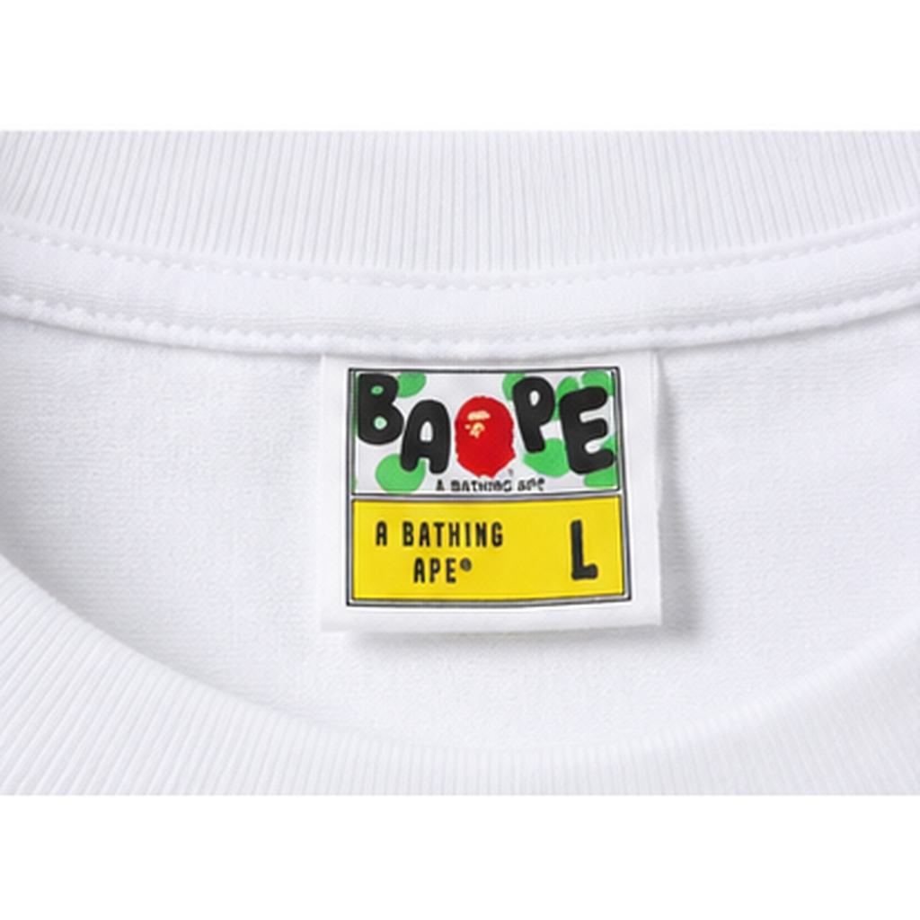 Bape camouflage style white T-shirt