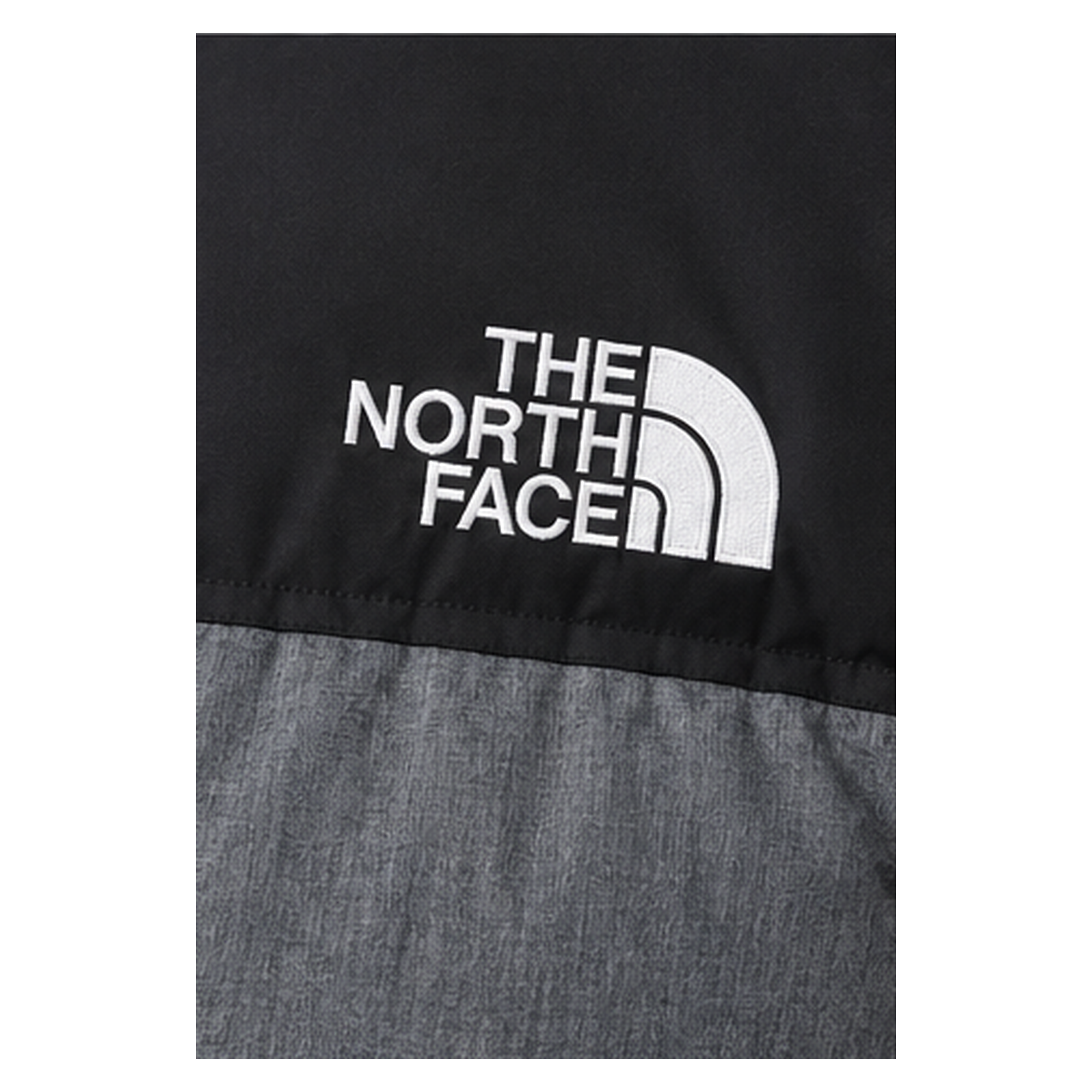 The North Face classic grey-black down jacket