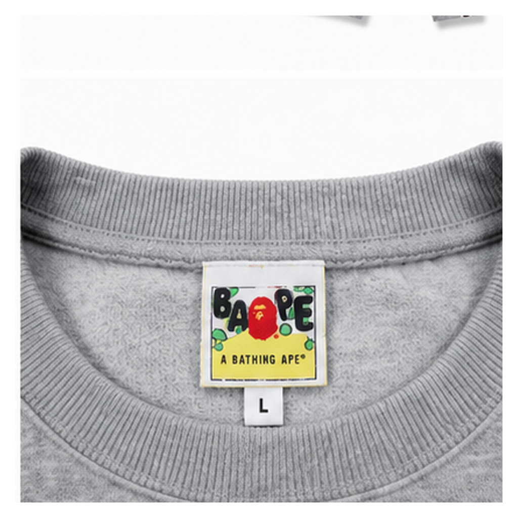 Bape Ape Head Grey Sweatshirt