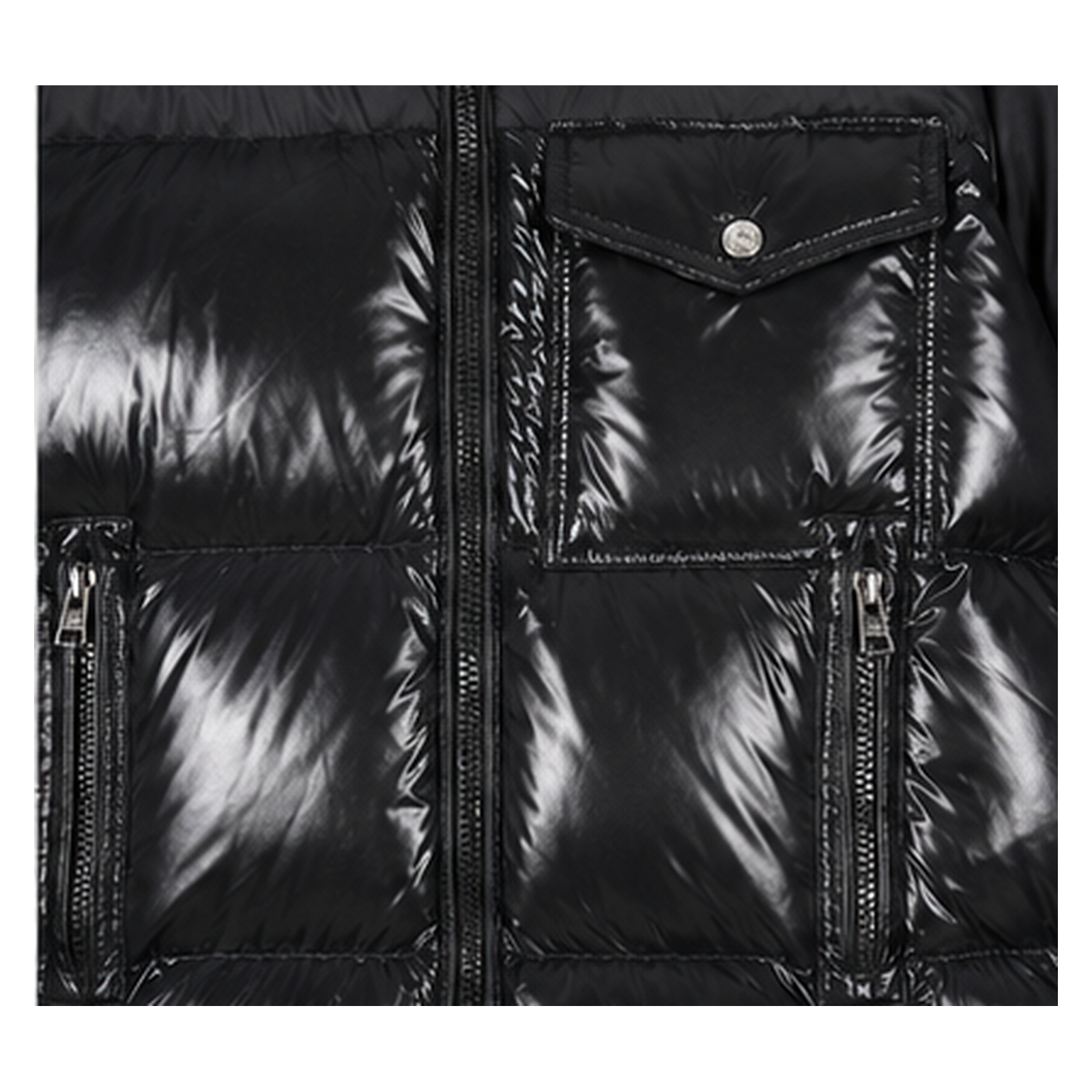 Moncler Glossy and Trendy Black Down Jacket