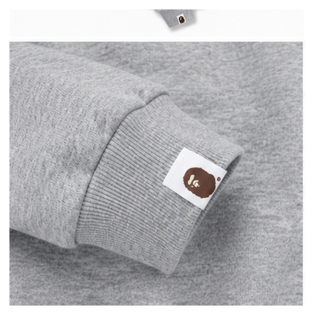Bape Ape Head Grey Sweatshirt
