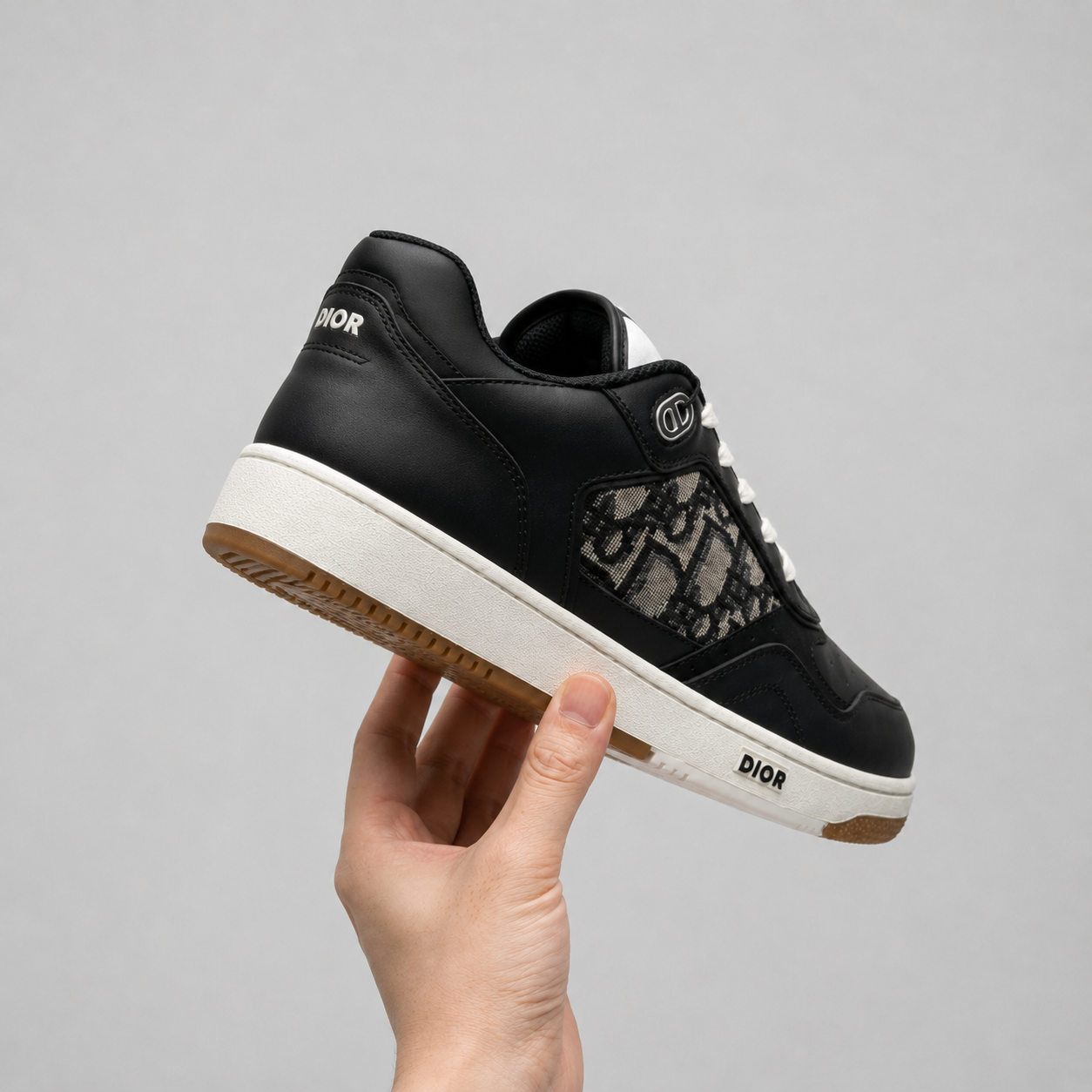Dior retro-style black sneakers