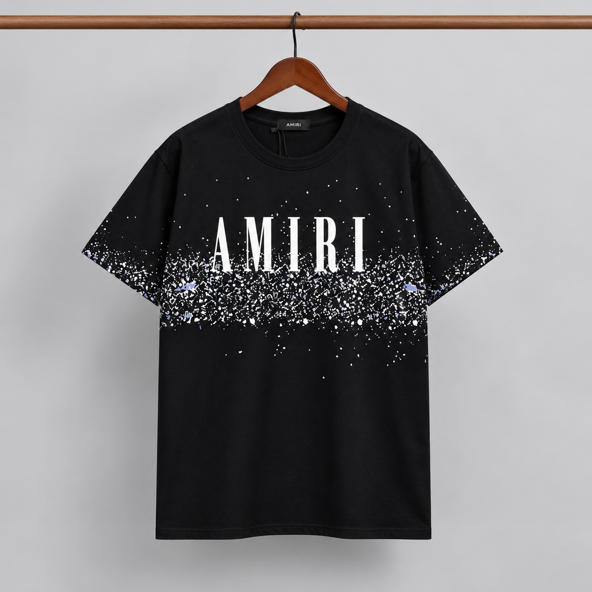 Amiri Monogram Graphic T-shirt White Blue Amiri for Layered Styling