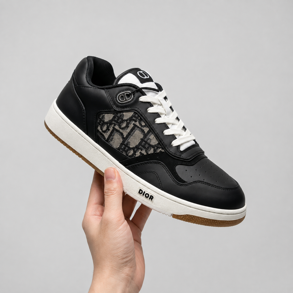 Dior retro-style black sneakers