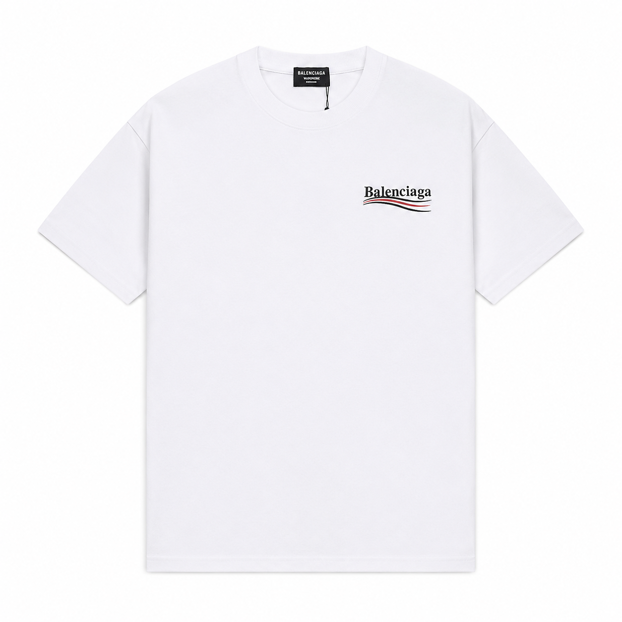 Balenciaga minimalist style white T-shirt