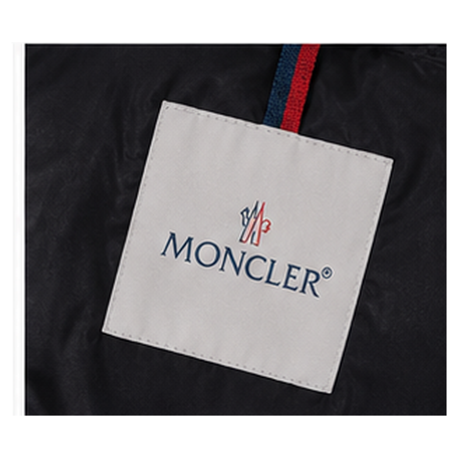 Moncler black minimalist style down jacket