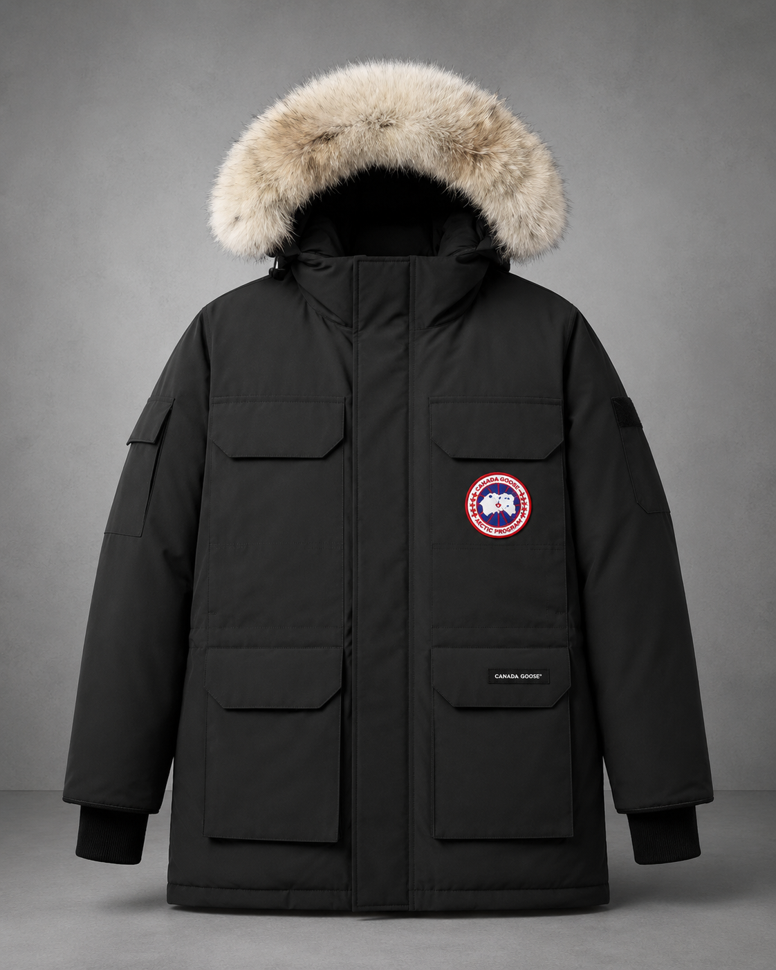 Canada Goose Parka Style Dark Grey Down Jacket