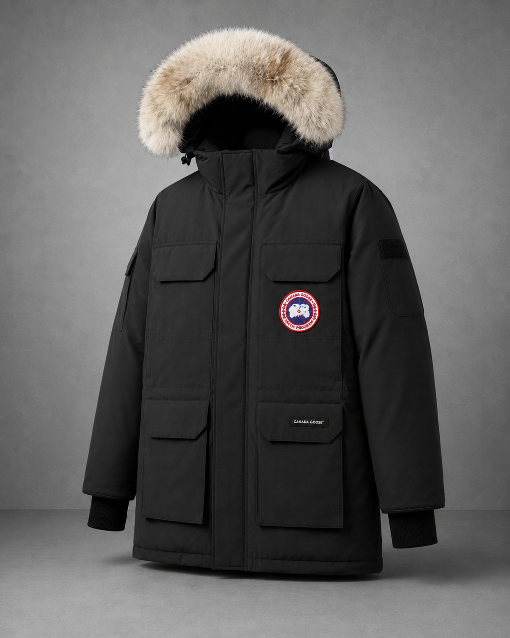 Canada Goose Parka Style Dark Grey Down Jacket