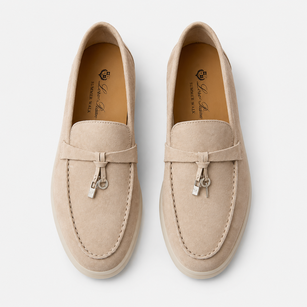 Loro Piana casual light beige loafers