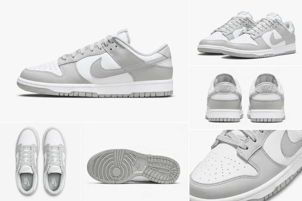 Nike Dunk simple style gray and white shoes