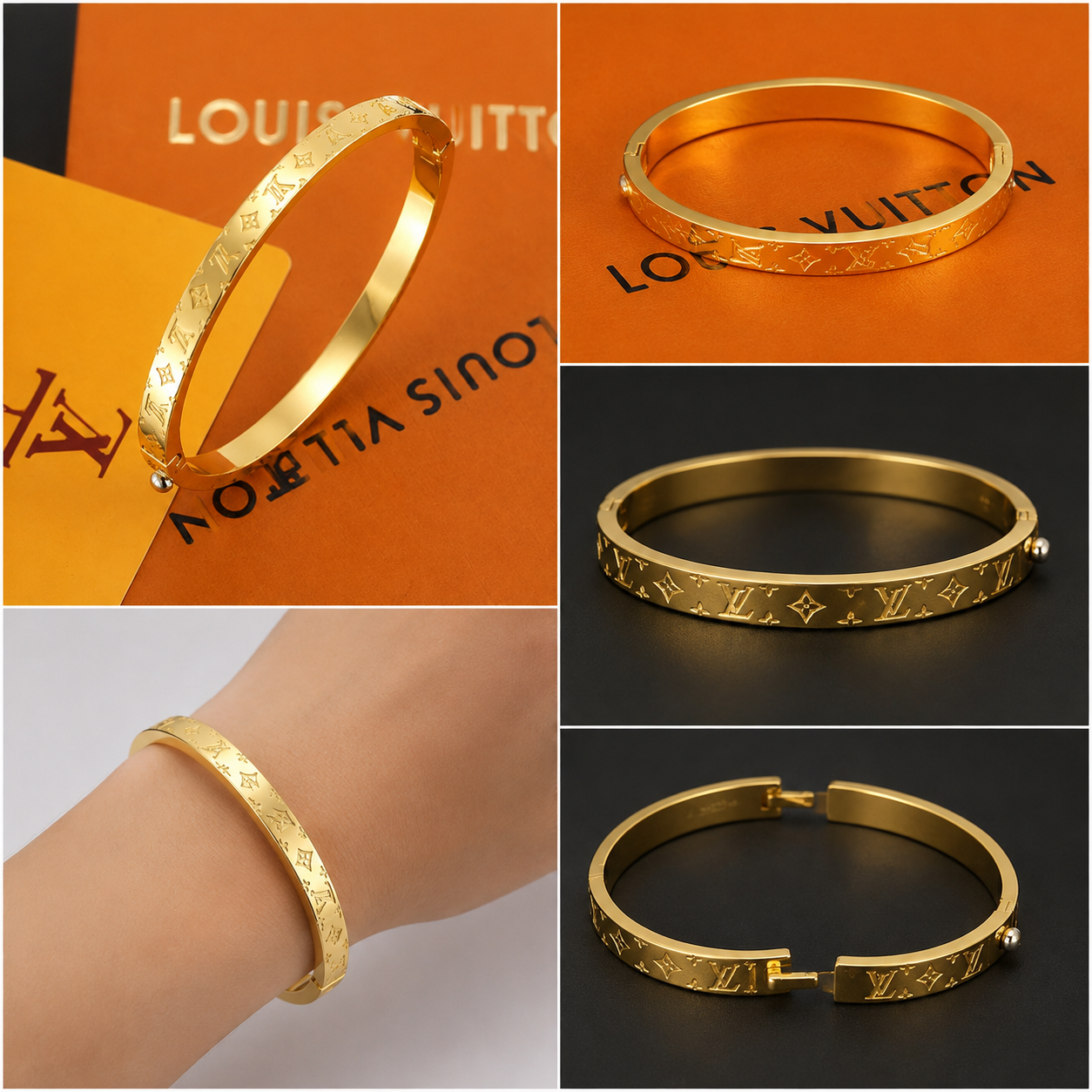 Louis Vuitton Golden Fashion Bracelet