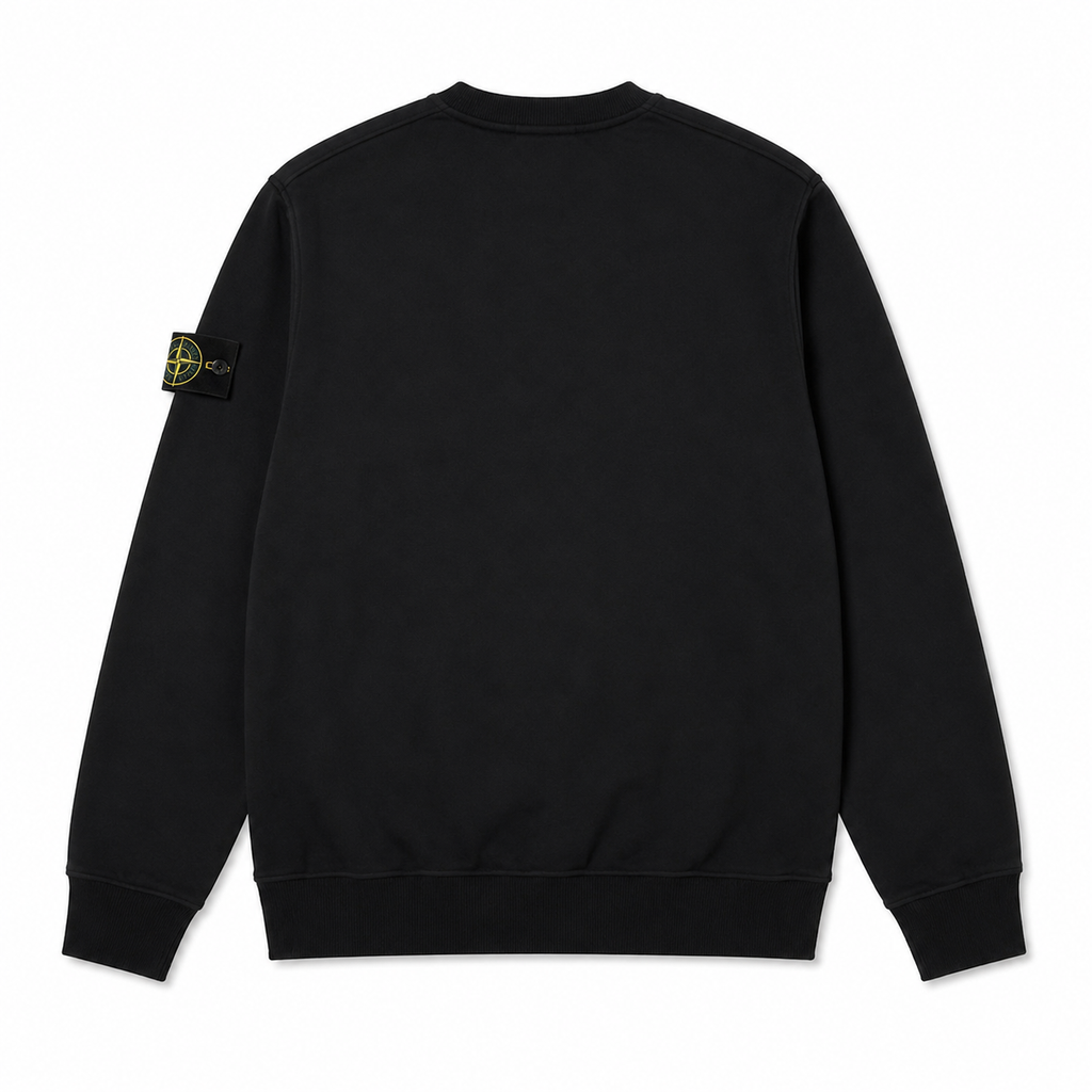 Stone Island basic simple style black sweatshirt