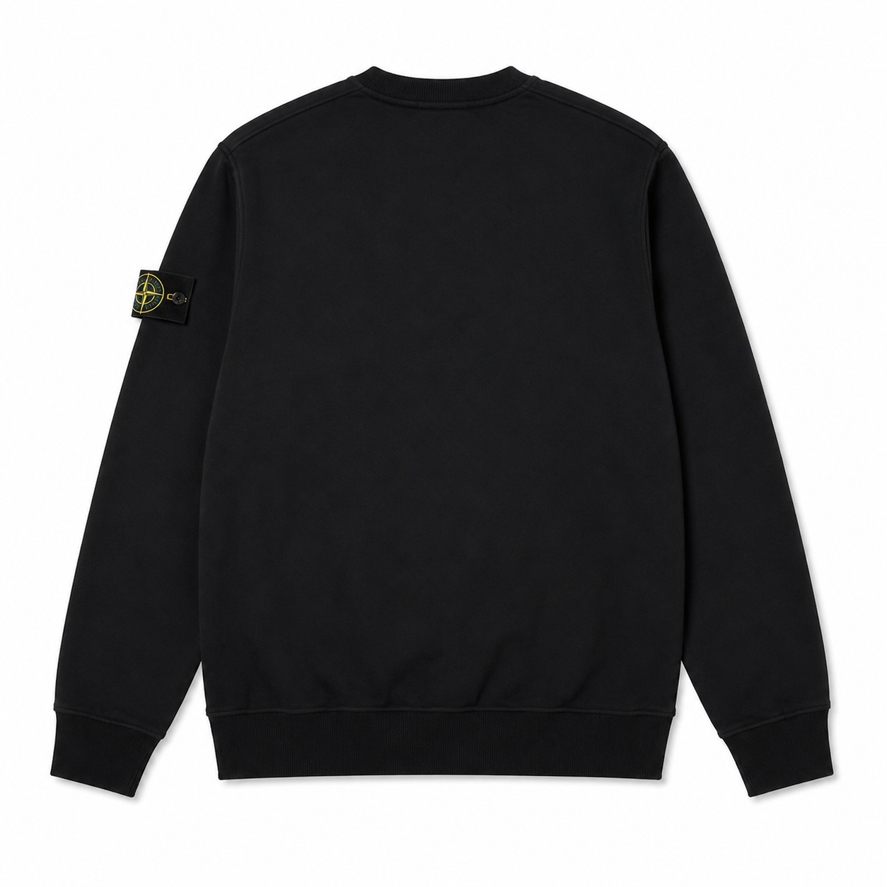 Stone Island basic simple style black sweatshirt