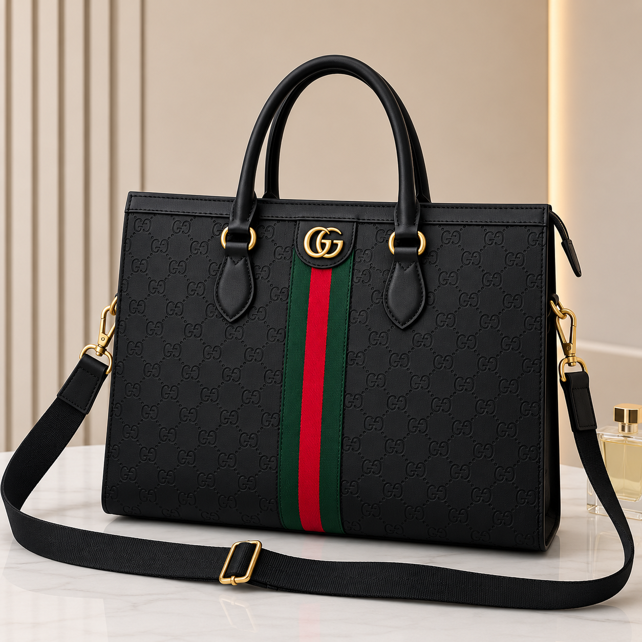 Gucci Tote bag Black Leather Body