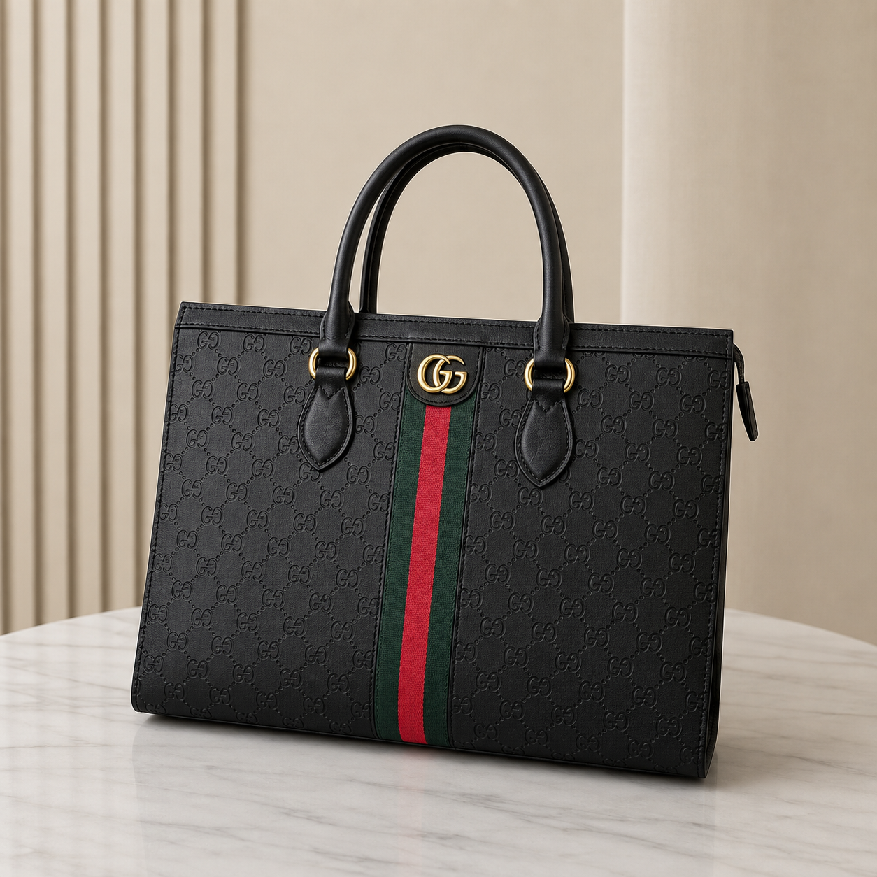 Gucci Tote bag Black Leather Body