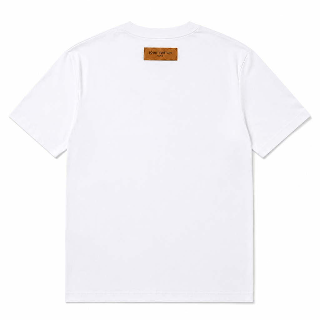 Louis Vuitton Simple Style Graffiti White T-shirt