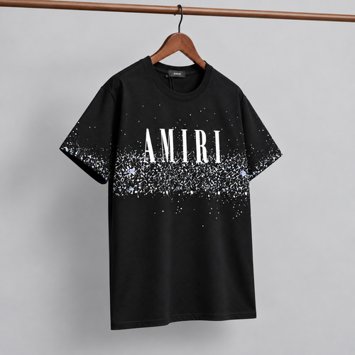 Amiri Monogram Graphic T-shirt White Blue Amiri for Layered Styling