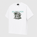 Balenciaga Money Bag Print White T-shirt